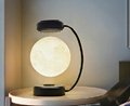new gold frame magnetic levitation rotating 6inch moon lamp light for decortaion 3