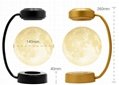 new gold frame magnetic levitation rotating 6inch moon lamp light for decortaion 4