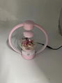 360 rotating pink magnetic levitaiton preserved flower lamp light 