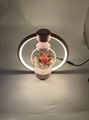 360 rotating pink magnetic levitaiton preserved flower lamp light  6