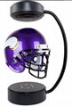 360 rotating magnetic levitation floating NFL hover helmet display stand 