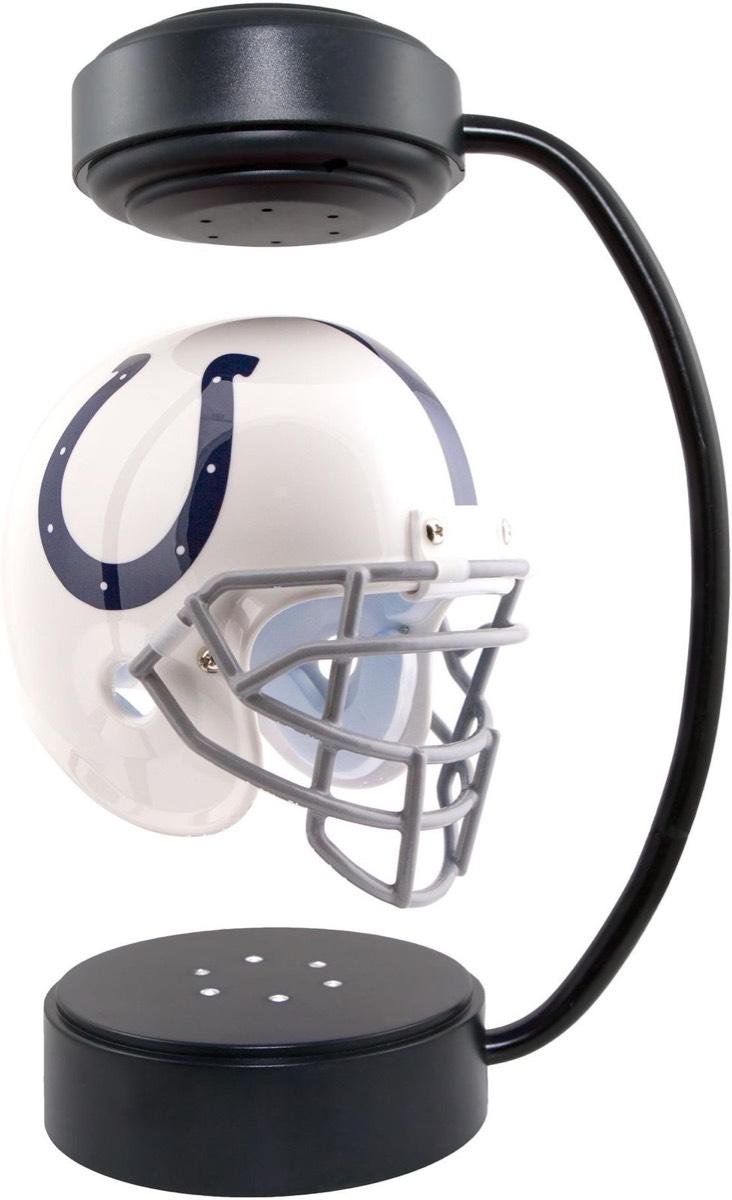 360 rotating magnetic levitation floating NFL hover helmet display stand  5