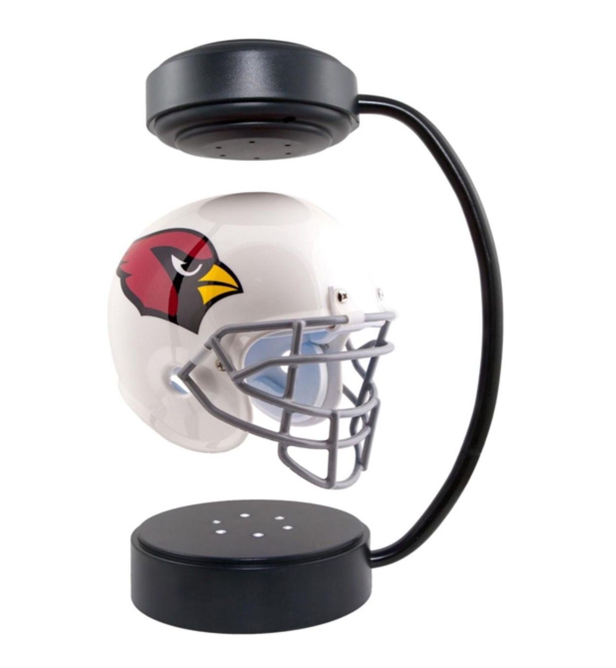 360 rotating magnetic levitation floating NFL hover helmet display stand 