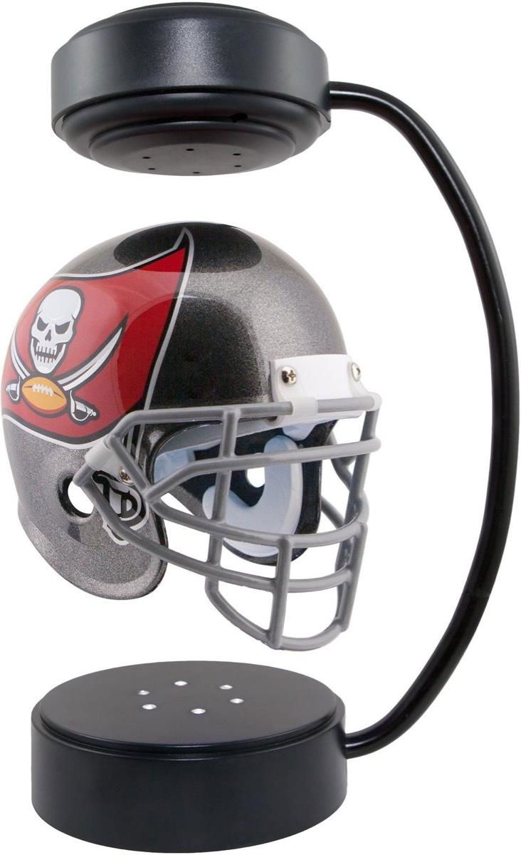 new spinning customize design magnetic levitation floating NFL helmet display 3