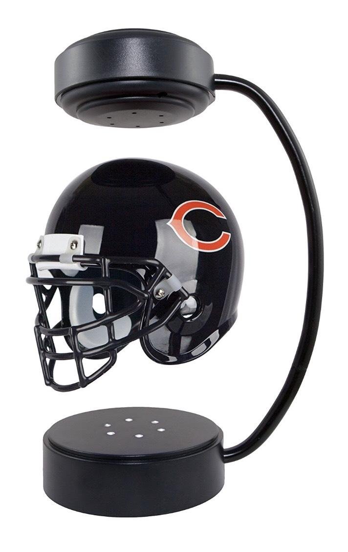 new spinning customize design magnetic levitation floating NFL helmet display 4