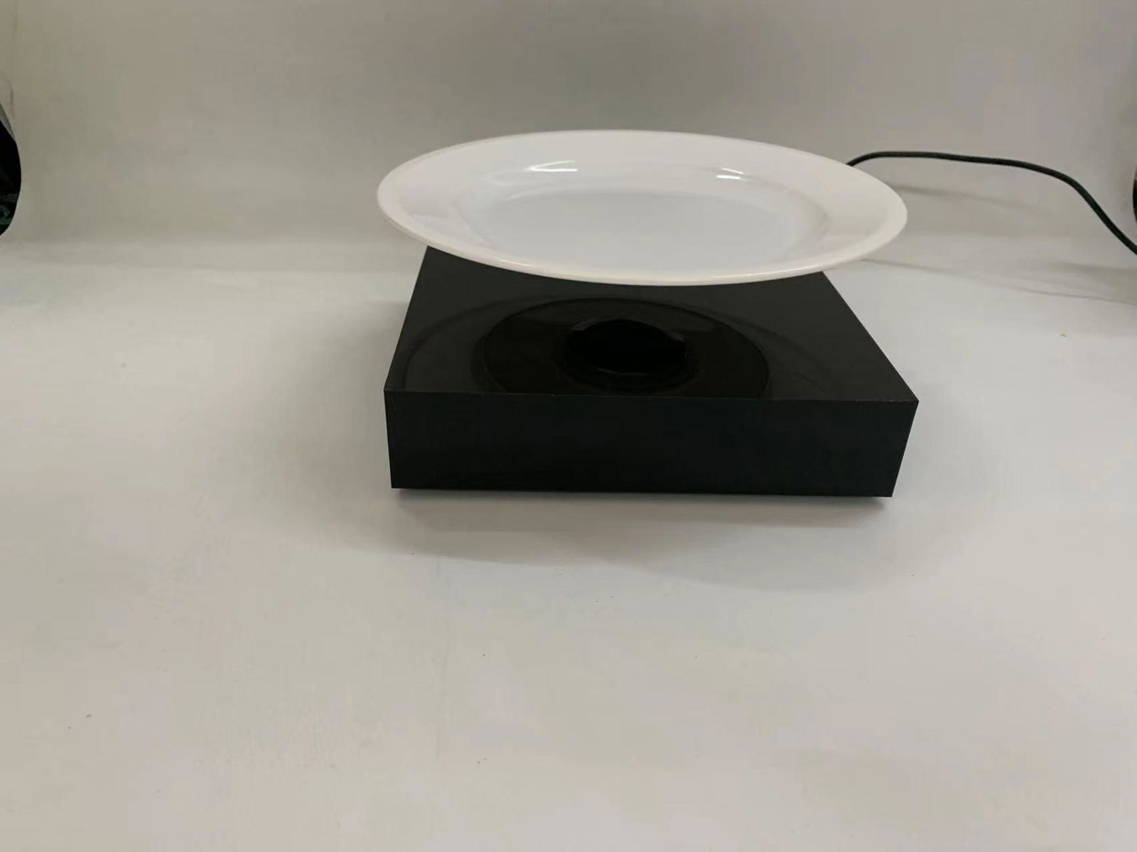 customize logo magnetic levitation floating desk plate display racks  3