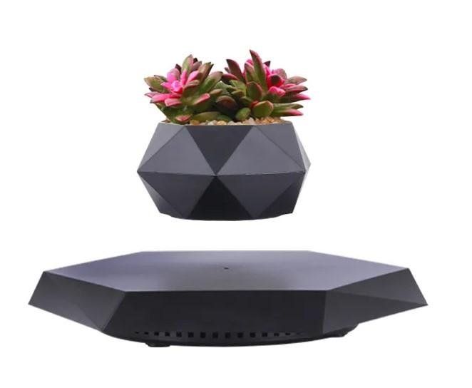 Decor Indoor Flowerpots Vase Succulent Magnetic Floating Levitating Flower 3