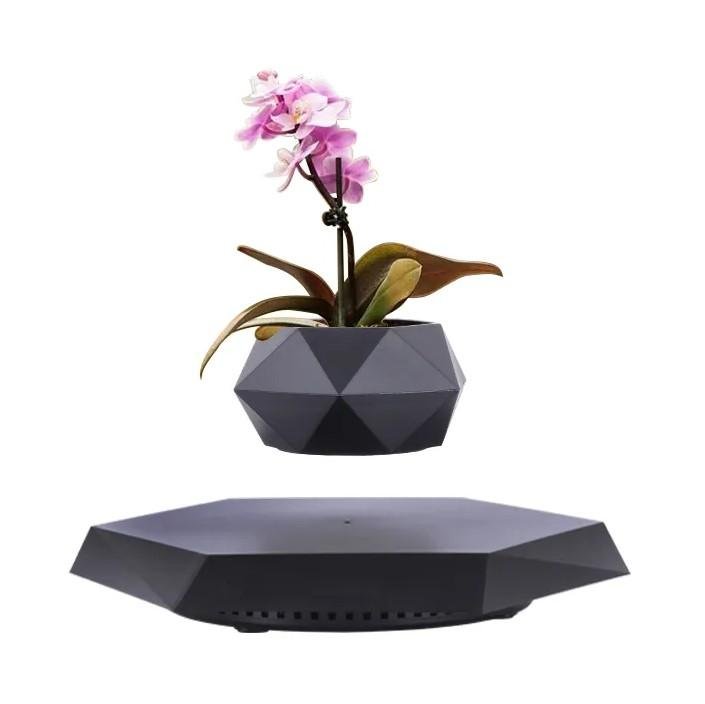 Decor Indoor Flowerpots Vase Succulent Magnetic Floating Levitating Flower 4