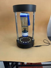 advertising equipment LED light magnetic levitating bottle display stand 