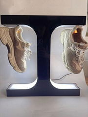 magnetic levitating shoe display Magnetic rotating floating shoe display stand