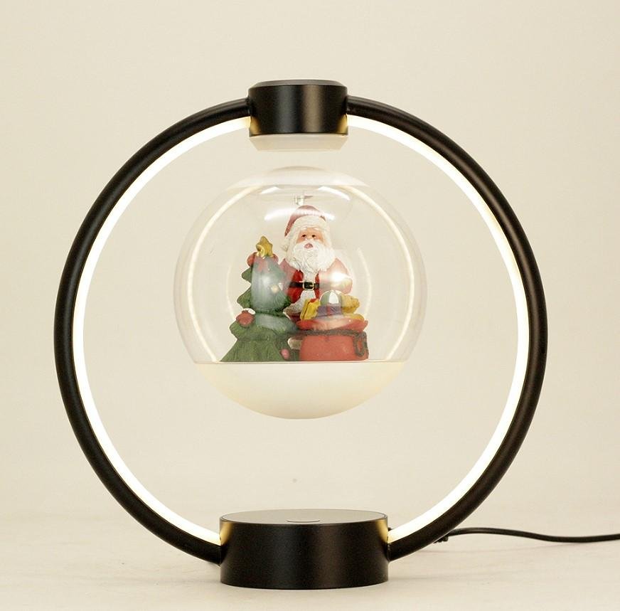 Magnetic levitation rotating floating lamp light Christmas present 3