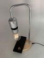 wooden base rechargable wireless levitation lamp light bulb 3