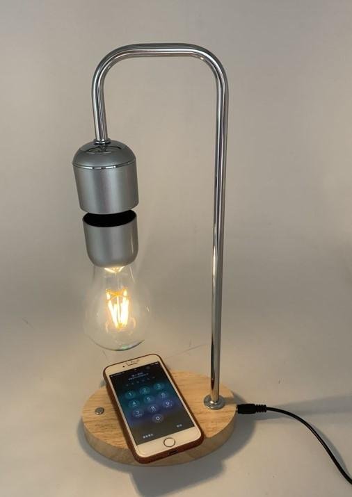 rechargable magnetic levitation wireless floating light lamp bulb for gift