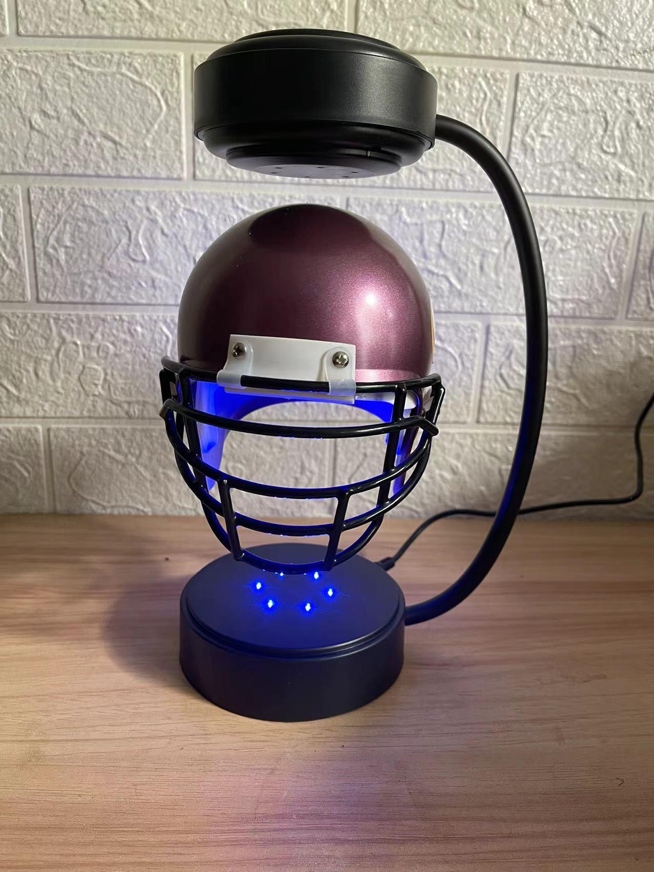 new levitation floating NFL hovering football helmet display