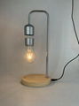 wooden base magnetic floating levitation led bulb lamp lighting 