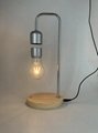 spinning magnetic levitation desk floating night light bulb lamp for home decor 2
