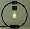 black metal frame magnetic levitation floating light bulb lamp 