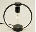 black metal frame magnetic levitation floating light bulb lamp 