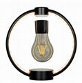 need round shape auto spinning magnetic suspension decoration ,floating lamp 