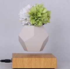 new rotating magnetic levitating floating plant air bonsai pot 