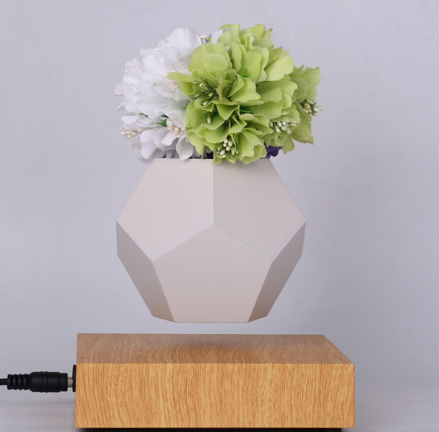  square magnetic suspension floating air bonsai plant flowerpot gift present 2