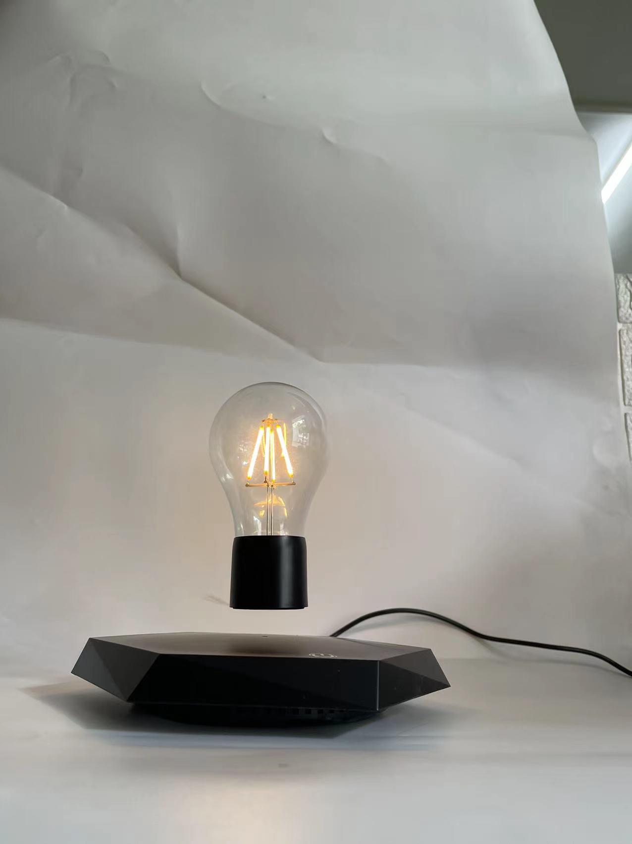 wireless magnetic levitation floating desk lamp bulb light for gift  5