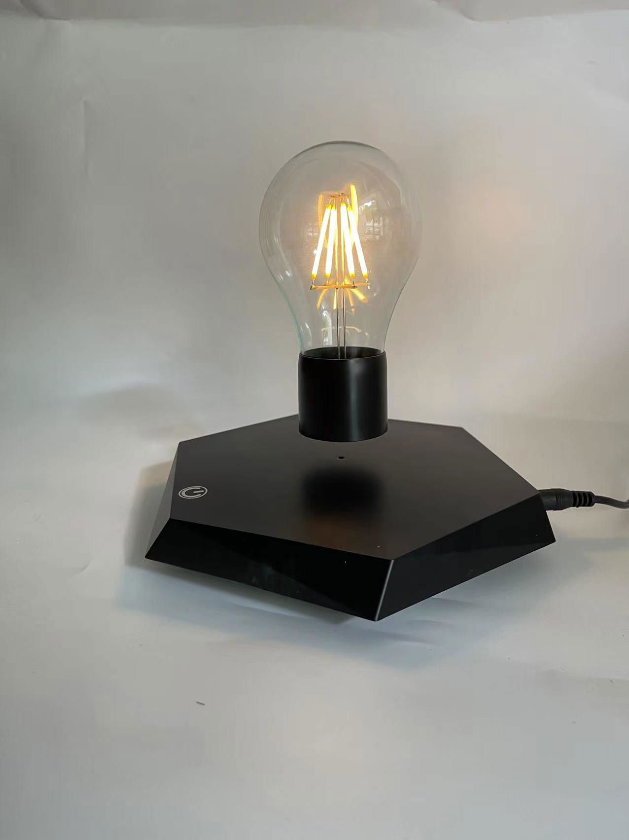 wireless magnetic levitation floating desk lamp bulb light for gift  2