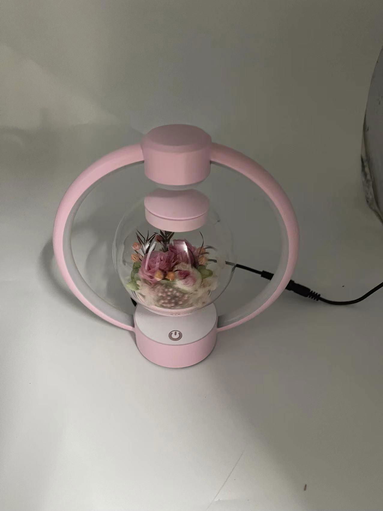 magnetic levitation immortal flower lamp light for decoration gift home  4