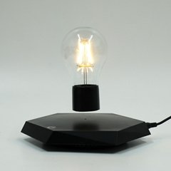 black magnetic levitation floating rotating lamp led bulb light for decoration 