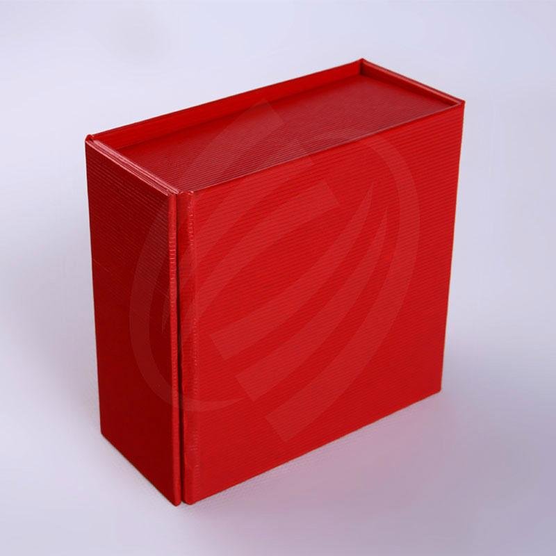Custom Printed Foldable Red Paper Gift Box For Wedding 5