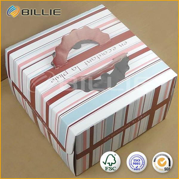 Fast Delivery Gift Box Cardboard Cake Box Paper With Window Film 2