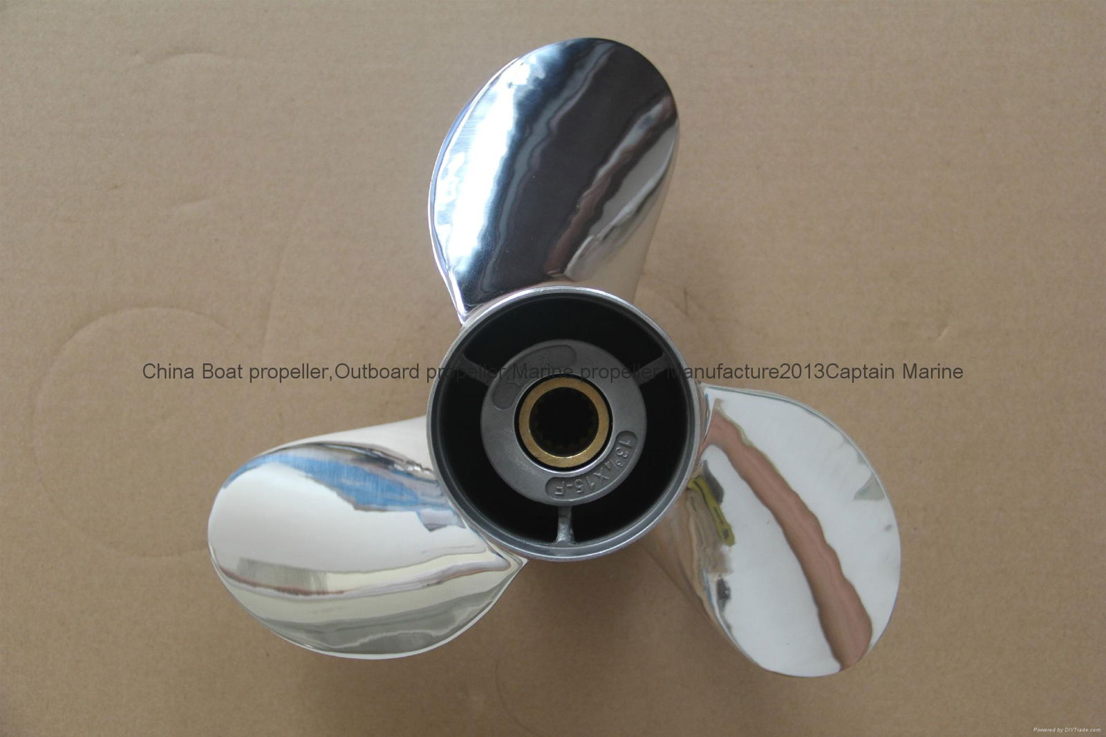 60-75HP OEM High Performance Stainless Steel Boat Propeller For Mercury Outboard 3