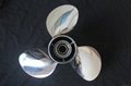 60-75HP OEM High Performance Stainless Steel Boat Propeller For Mercury Outboard
