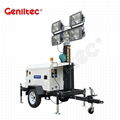 GENLITEC Power 7m Manual Lifting Mast YANMAR Diesel Mobile Light Tower