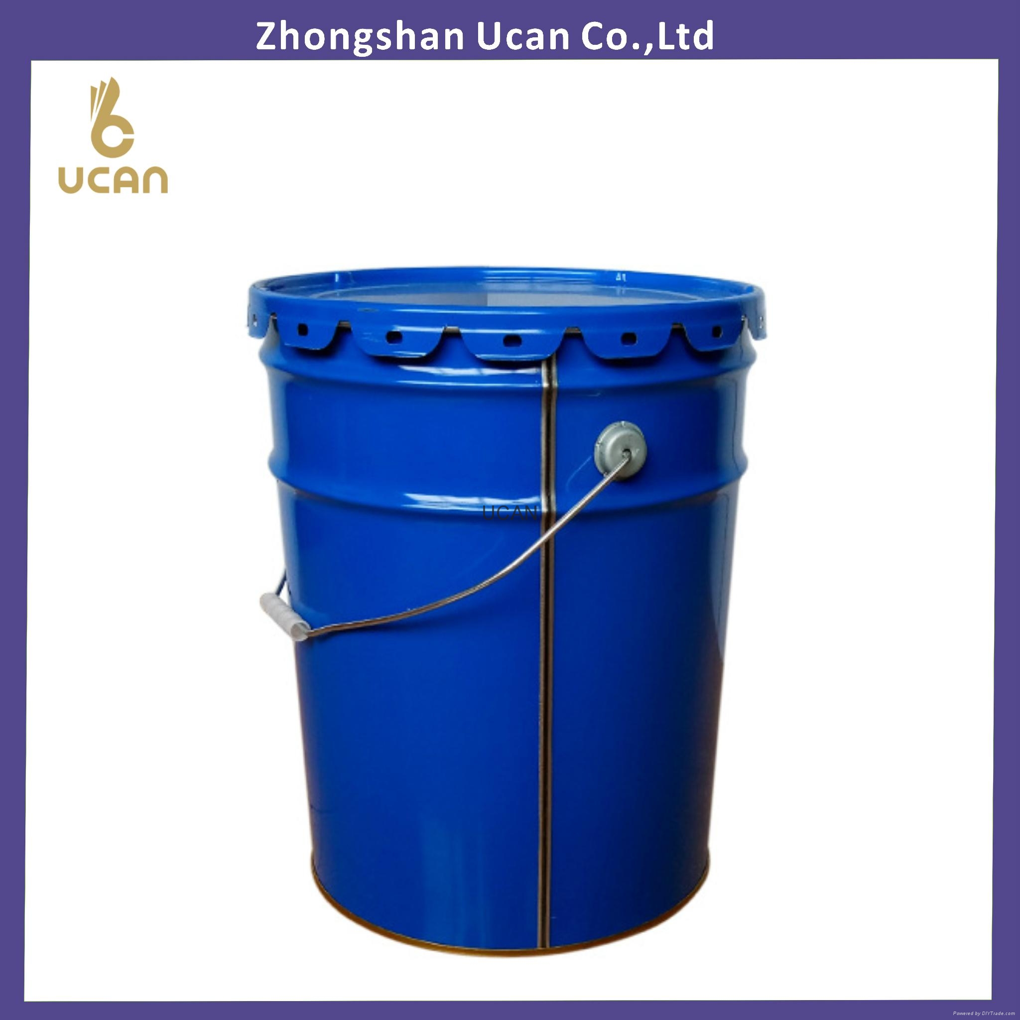 20liter Metal Flower Lug Tin Pail Bucket Pail with lid & handle 5