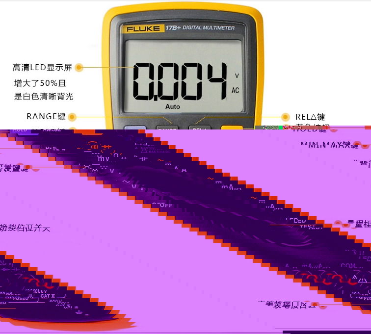 Fluke 15B+17B+18B+ handheld multimeter 3