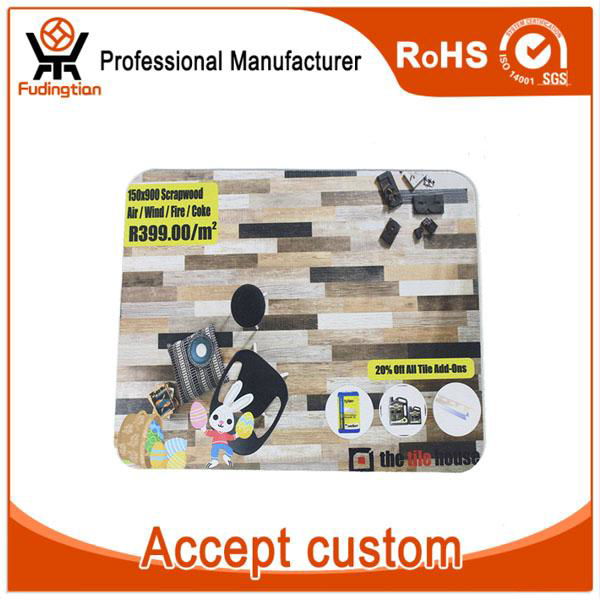 FDT Advertising Customized Rubber Sublimation Printing Mouse Pad