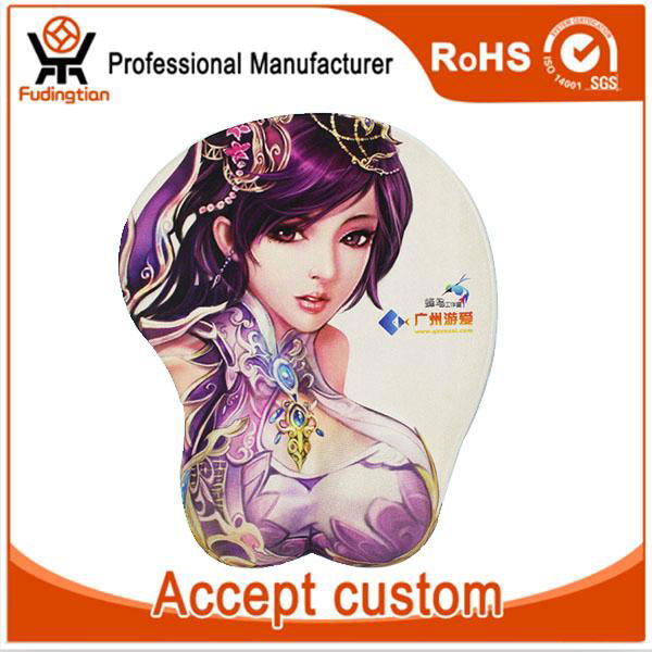 3d Breast Anime Sexy Breast Girl Silica Gel Mouse Pad With Wrist Rest Fdt China Manufacturer