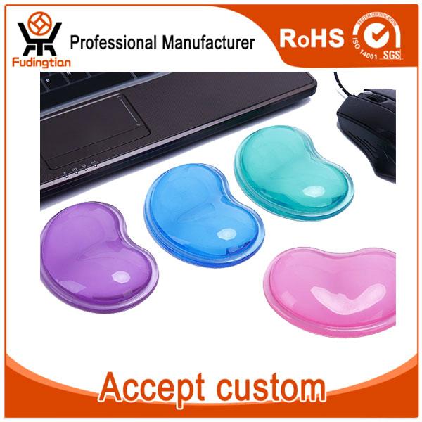Heartshaped Transparent Gel Silicone Wrist Rest Mouse Pad FDT (China