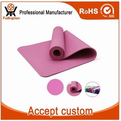 FDT Custom Waterproof Anti-slip ECO Friendly TPE Yoga Mat