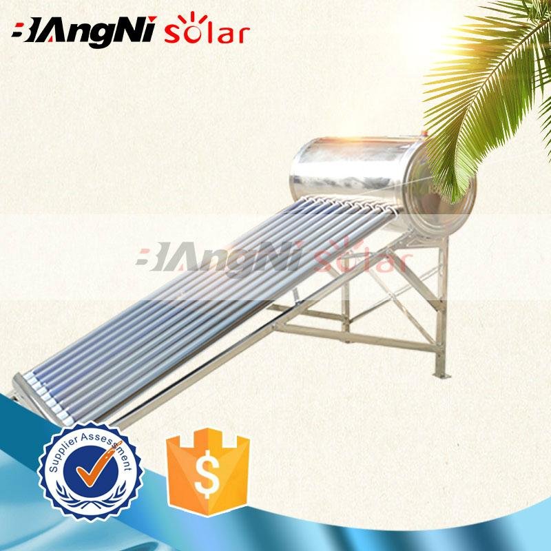Professional manufacture all stainless steel low pressure solar water heater