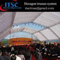 Lighting Truss System Roof Structure Aluminum Hexagonal Truss