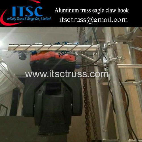 Aluminum stage lighting eagle claw hook