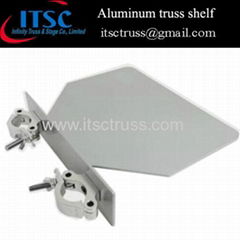 Aluminum truss shelf for convenient deck in events trusses