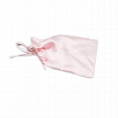 satin bag with tie drawstring for packing jewellery