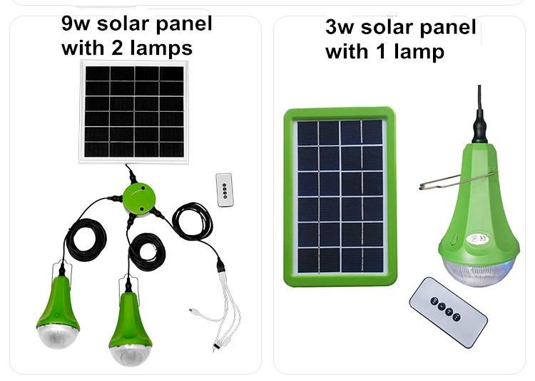 Portable Solar Home Lighting System LED Light Solar Power System Solar Lighting  3