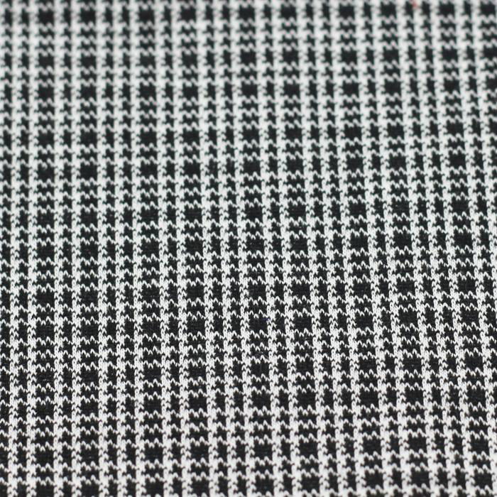 100 cotton checked fabric black and white textile fabric for garment