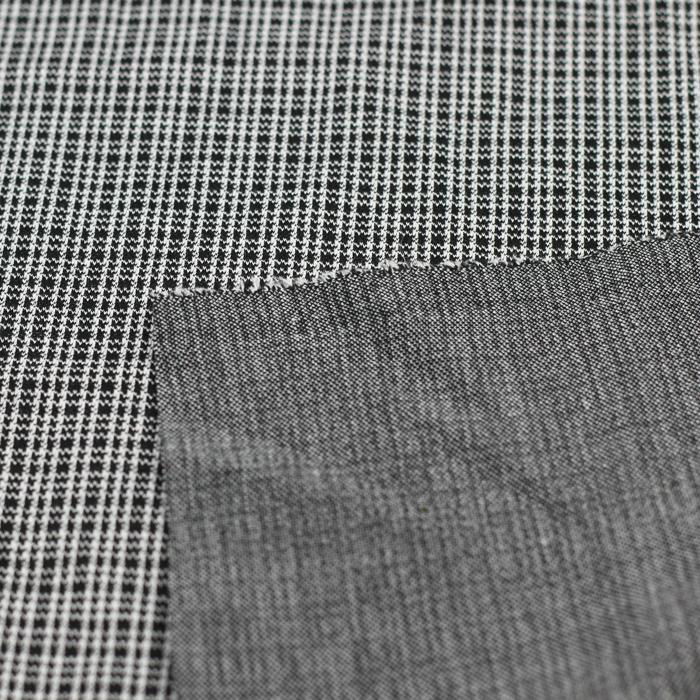 100 cotton checked fabric black and white textile fabric for garment 2