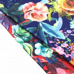 Africa polyester rose digitail print fabric for dress