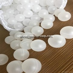 High Quality 20Mm 25Mm food grade  White Hollow Plastic Balls  sous vide balls